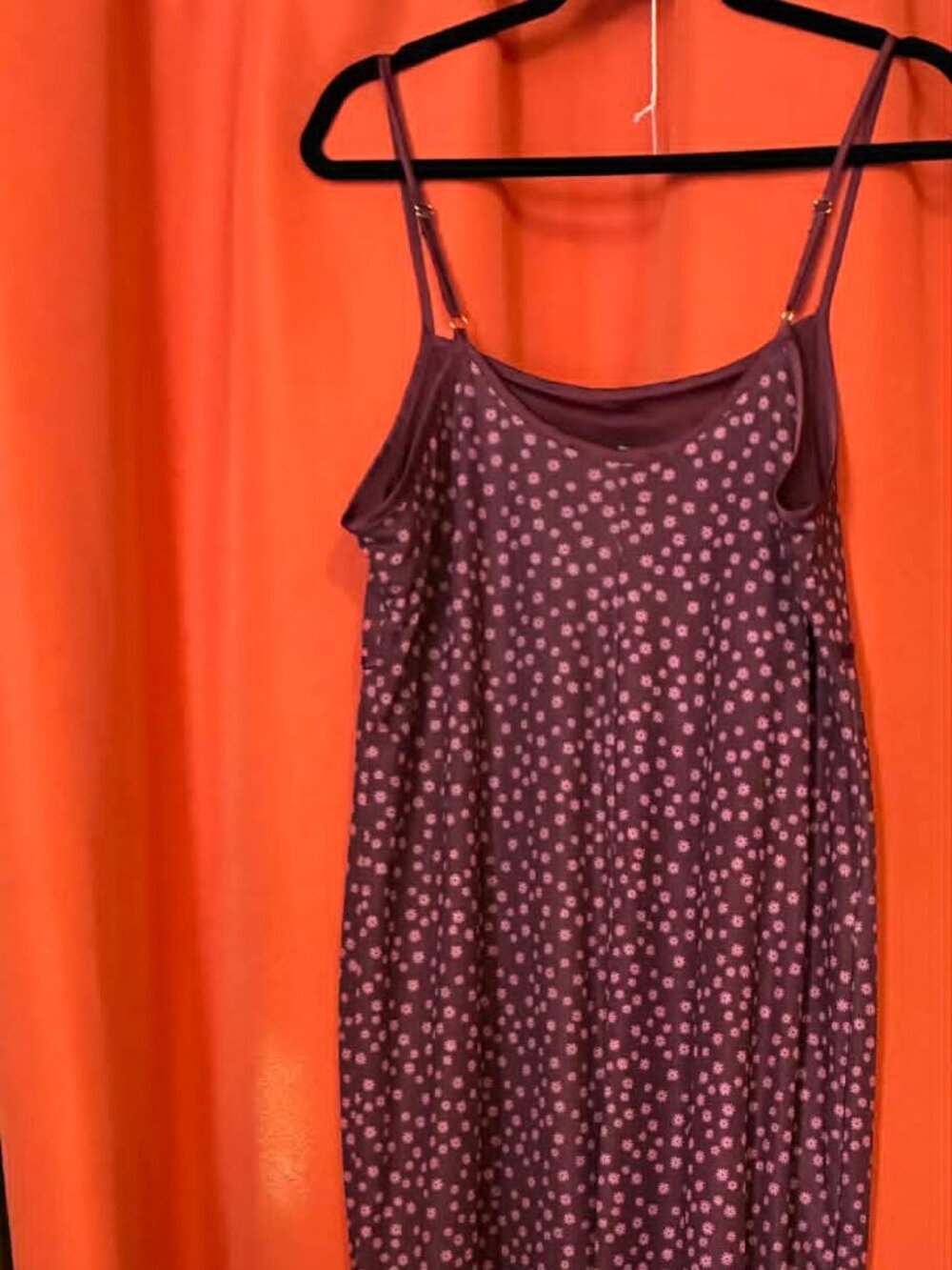 Forever 21 Midi Dress — SKU 00466272 (Size 1X — Maroon Dot Print)